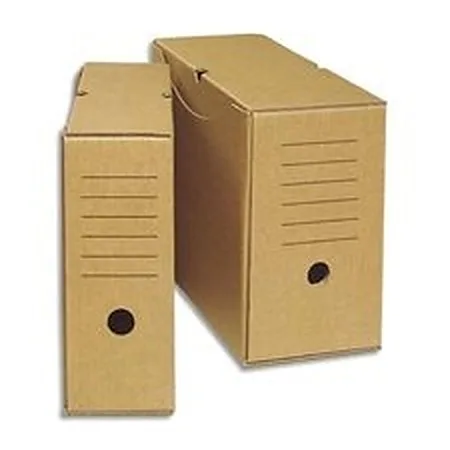 Brown cardboard archive box, 20 cm spine