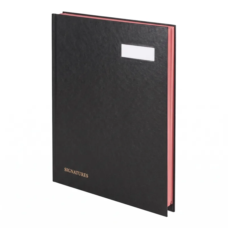 Extendos signature book, 24 compartments, black