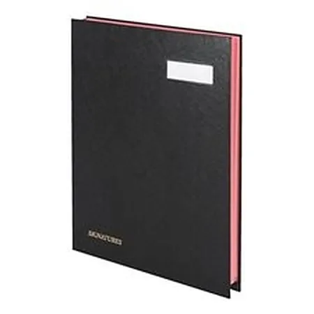 Extendos signature book, 12 compartments, black