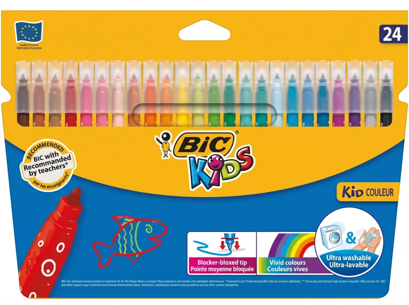 BIC Kids Kid Couleur felt pens, pack of 24