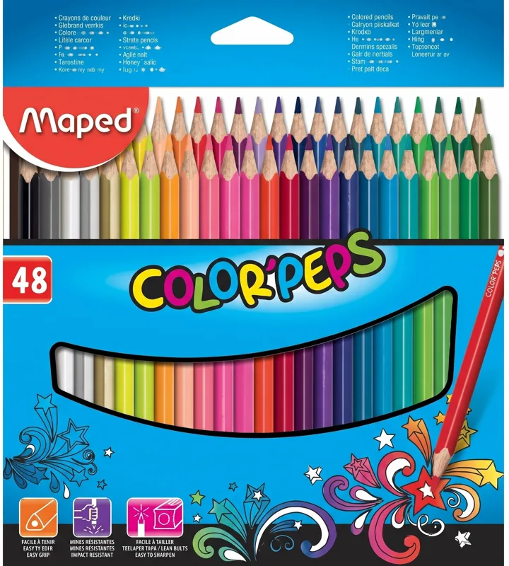Maped Color'Peps colouring pencils, pack of 48