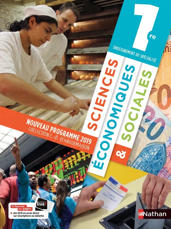 Sciences économiques & sociales 1re – Enseignement de spécialité, Nouveau programme 2019 (Nathan)